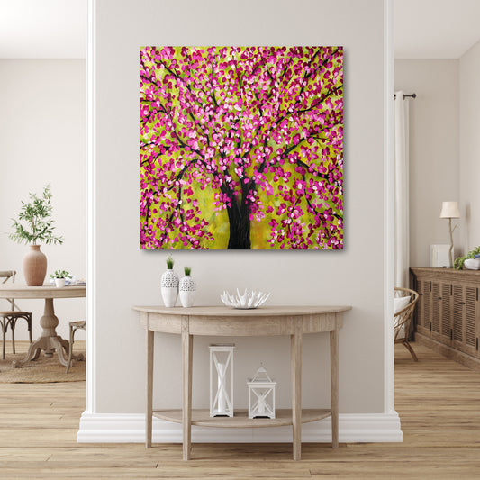 Cherry Blossom Oil Painting