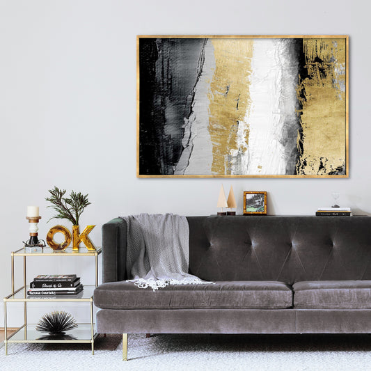 Gilded Abstract Oil Painting