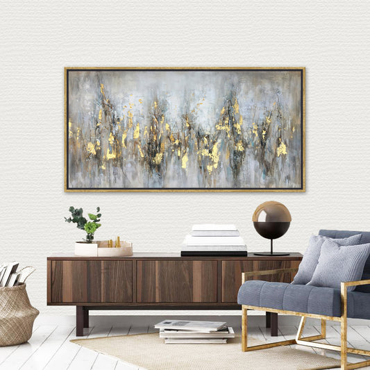 Gilded Abstract Oil Painting