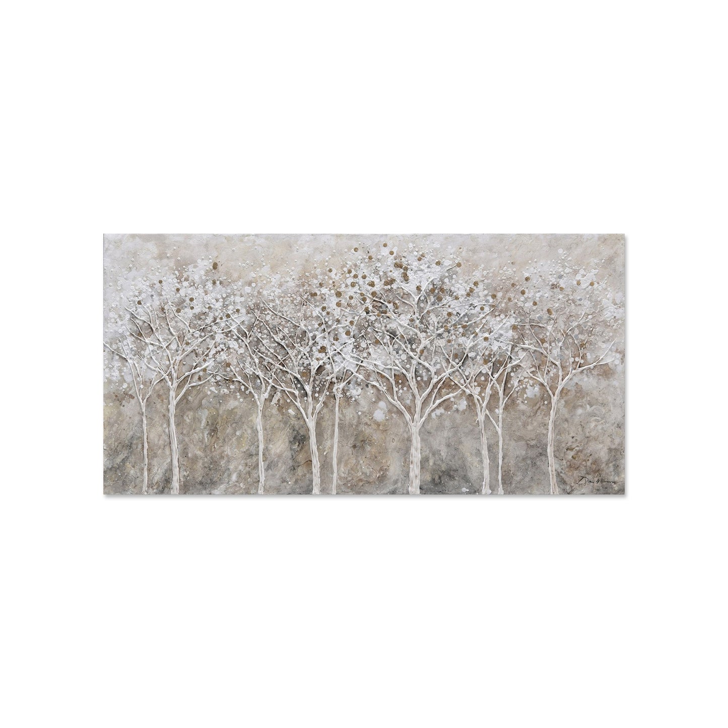 Serenade of Winter Textured Partial Oil Painting